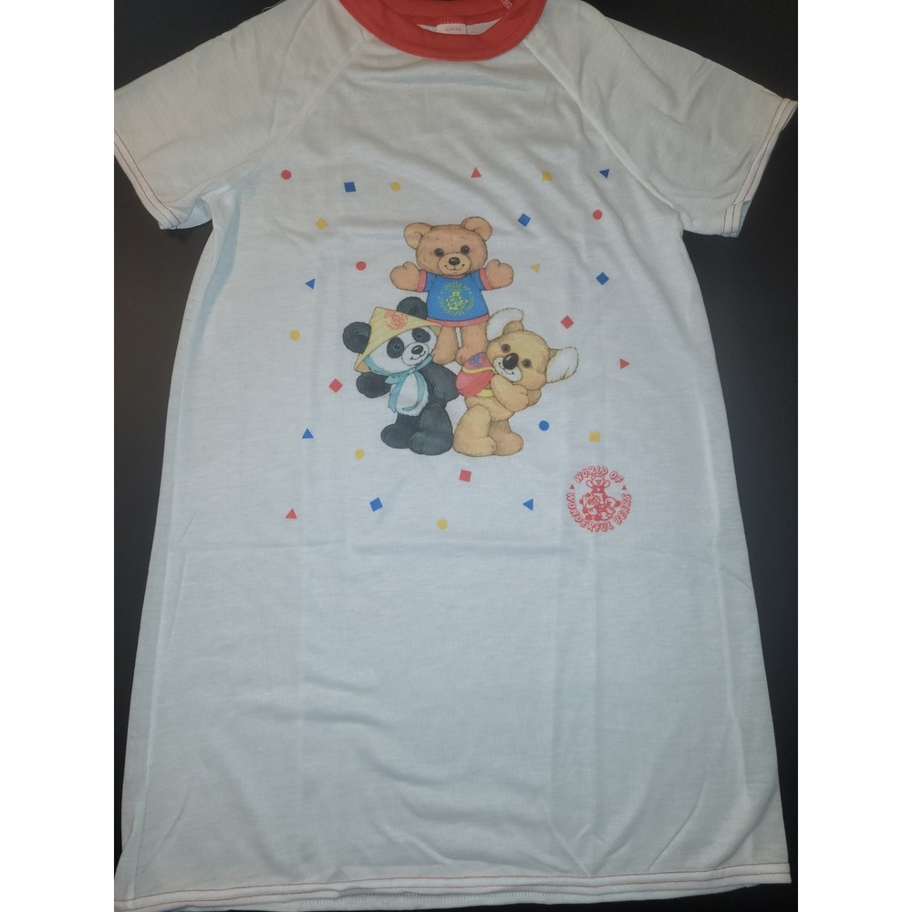 Avon World of Wonderful Bears Nightgown Sleepwear Kids L‎ (10/12) Vintage